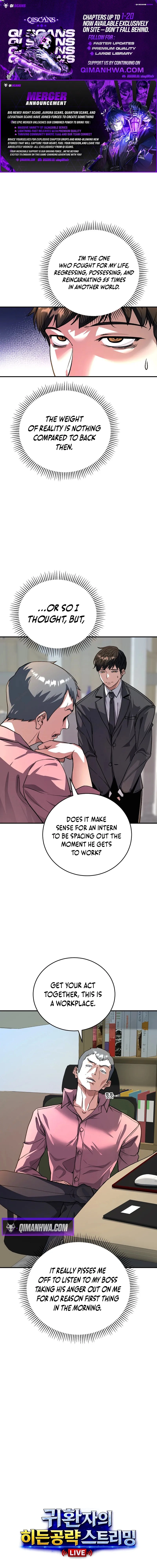 The Returnee’s Hidden Strategy Streaming Chapter 16 page 1 - 