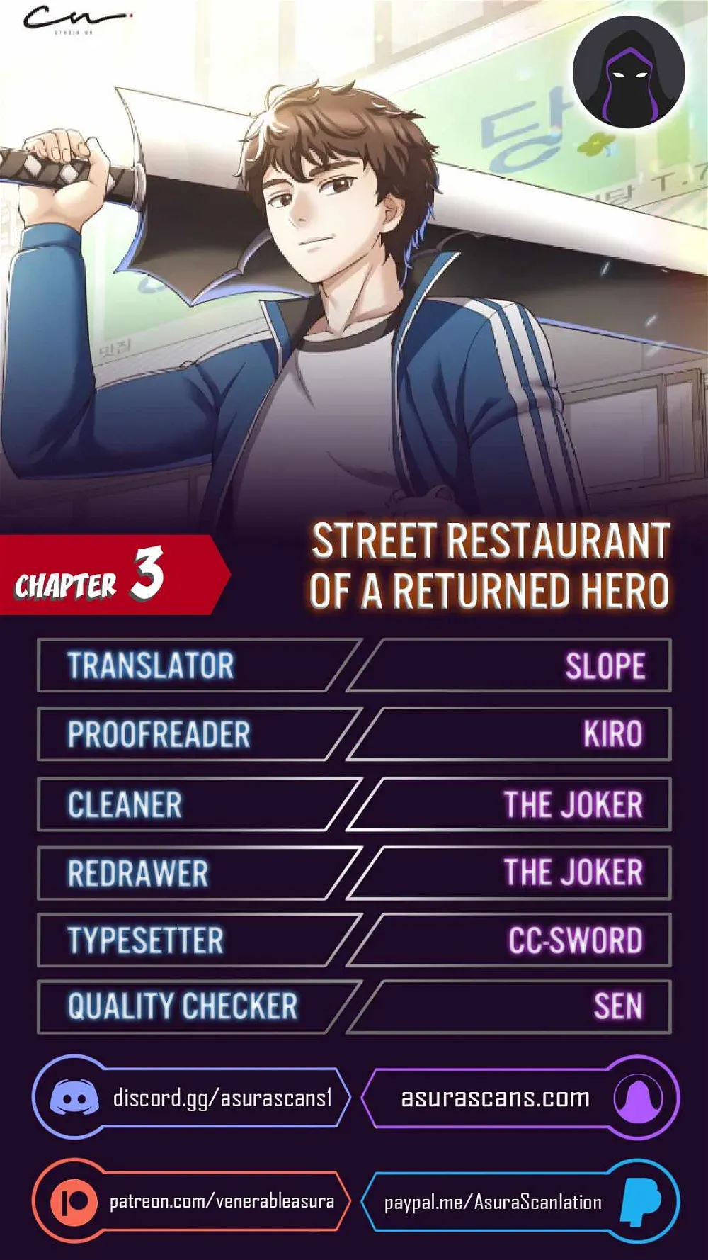The Returning Hero’s Restaurant Chapter 3 page 1 - 