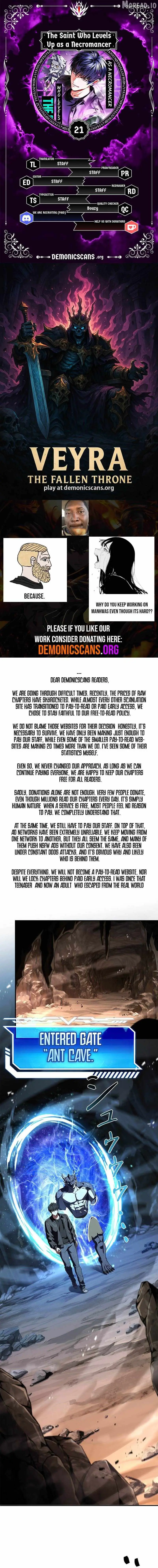 The Saint Who Levels Up as a Necromancer Chapter 21 page 1 - 