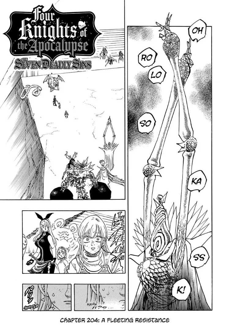The Seven Deadly Sins: Four Knights of the Apocalypse Chapter 204 page 1 - 