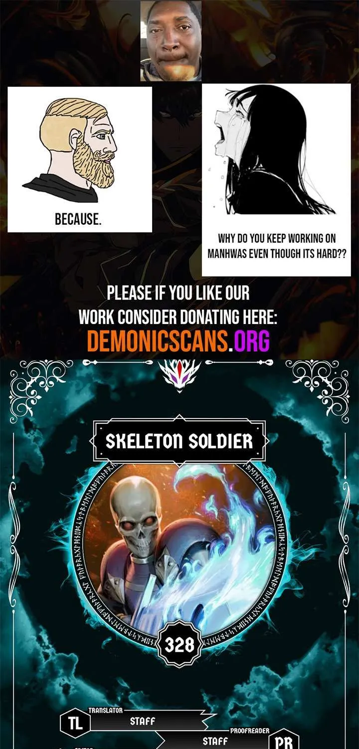 The Skeleton Soldier Failed To Defend The Dungeon Chapter 328 page 1 - 