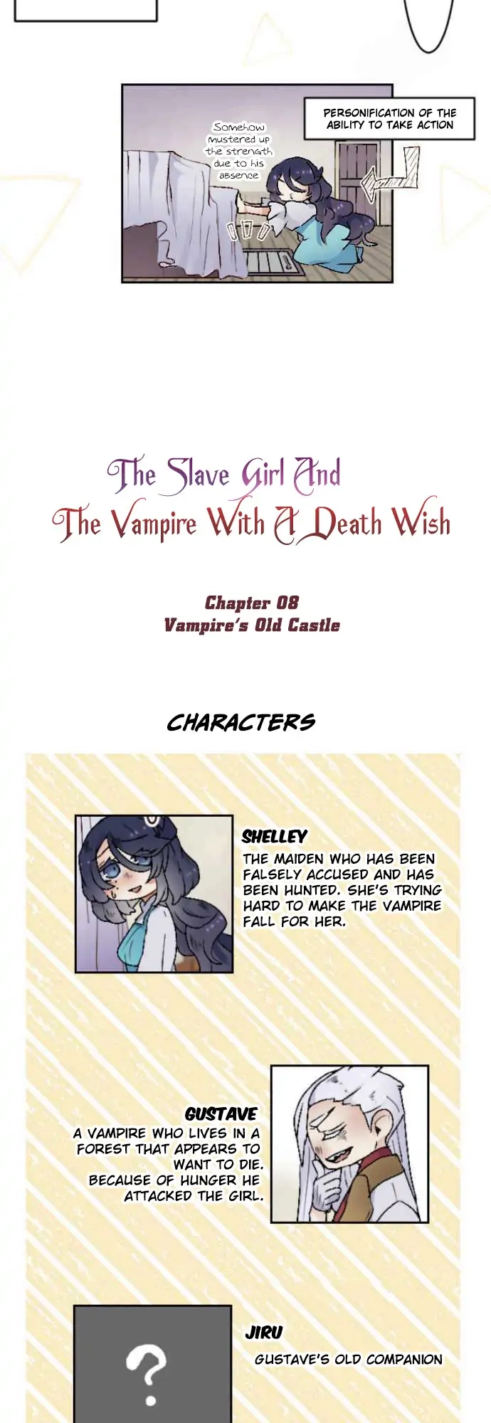 The Slave Girl and the Vampire with a Death Wish Chapter 8.1 page 3 - 