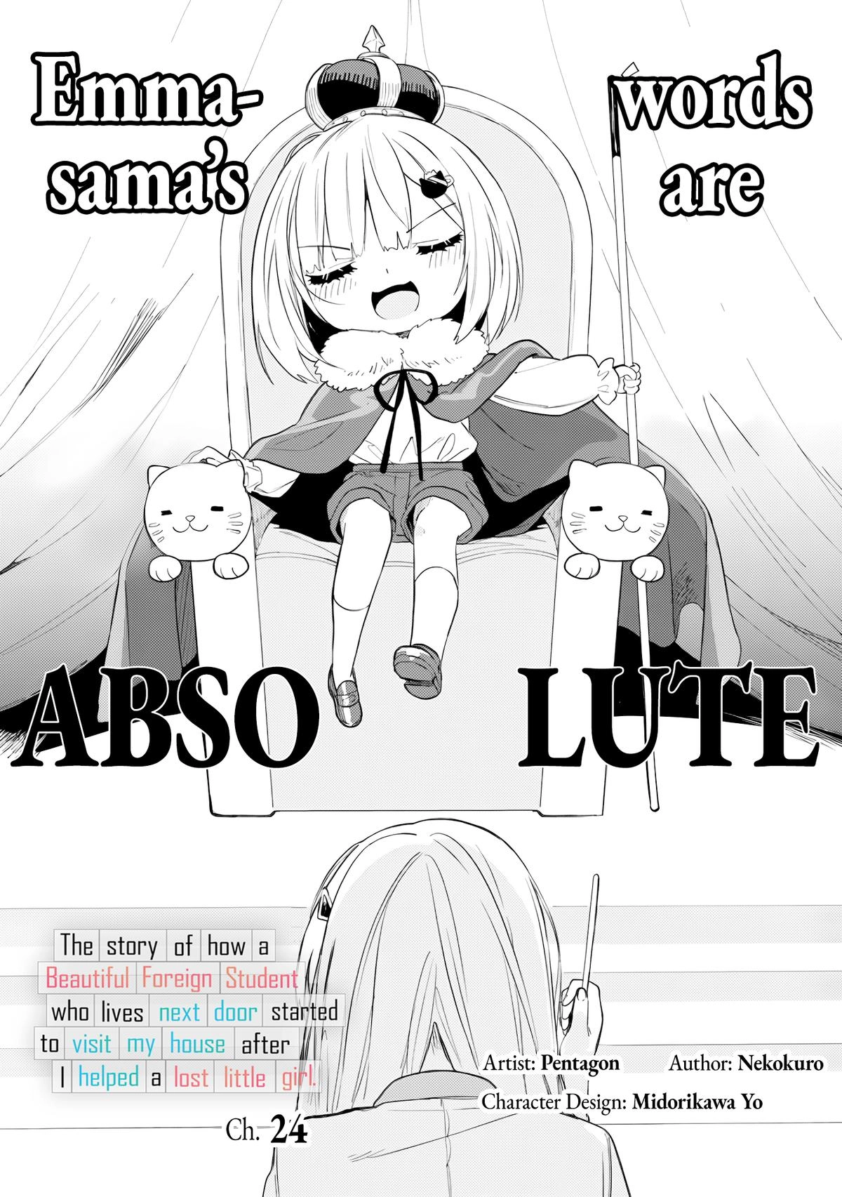 The Story of How a Beautiful Foreign Student Who Lives Next Door Started to Visit My House After I Helped a Lost Little Girl Chapter 24 page 1 - 