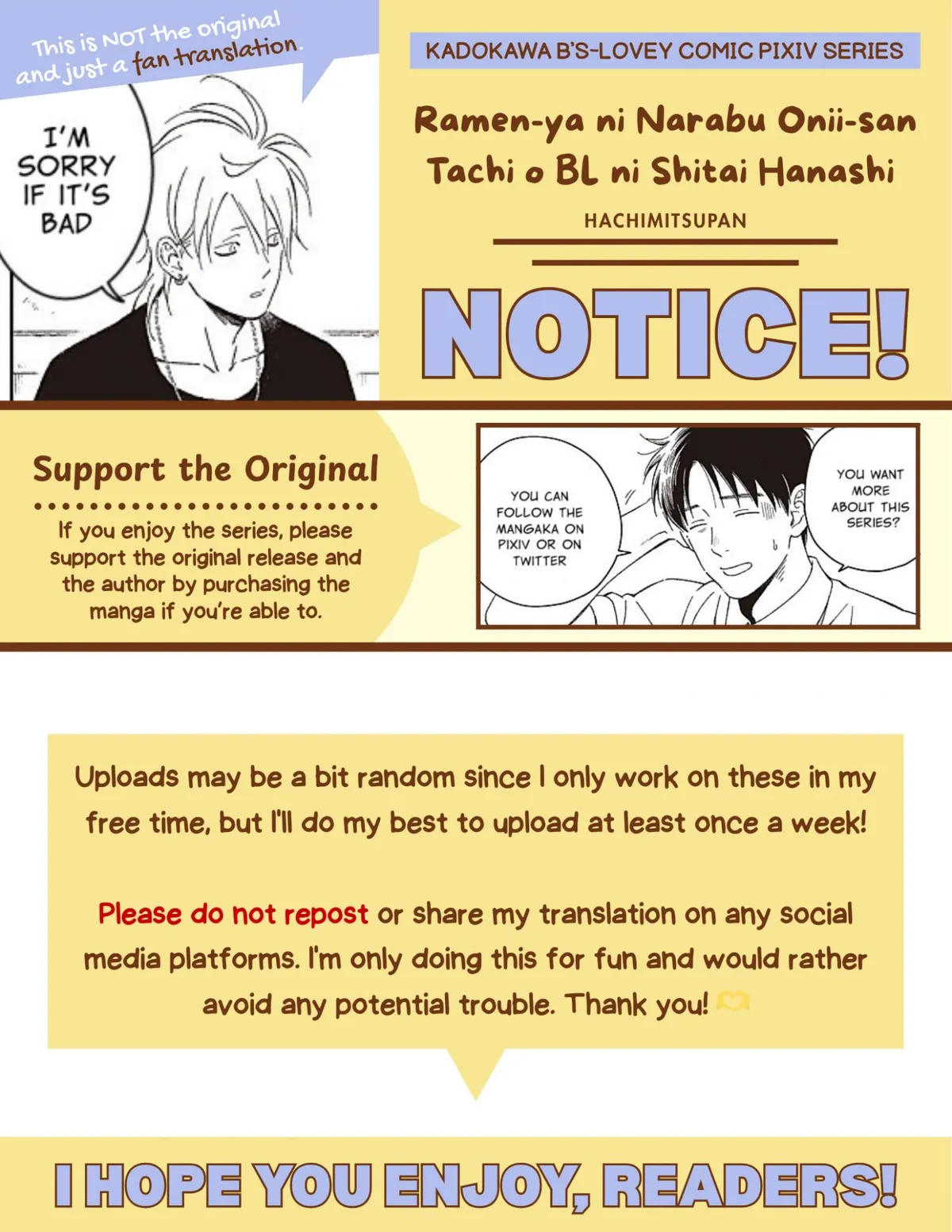 The Story of Wanting to Make The Ramen Shop Guys Into BL Chapter 2 page 4 - 