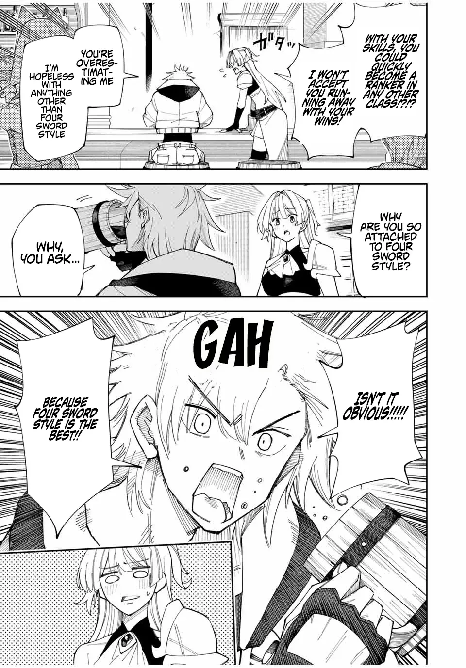 The Strongest Four Sword Style Streamer: Dominating with a Soon-to-be-Discontinued Combat Class in a VR Game Setting Reflected in the Real World Chapter 1 page 13 - 