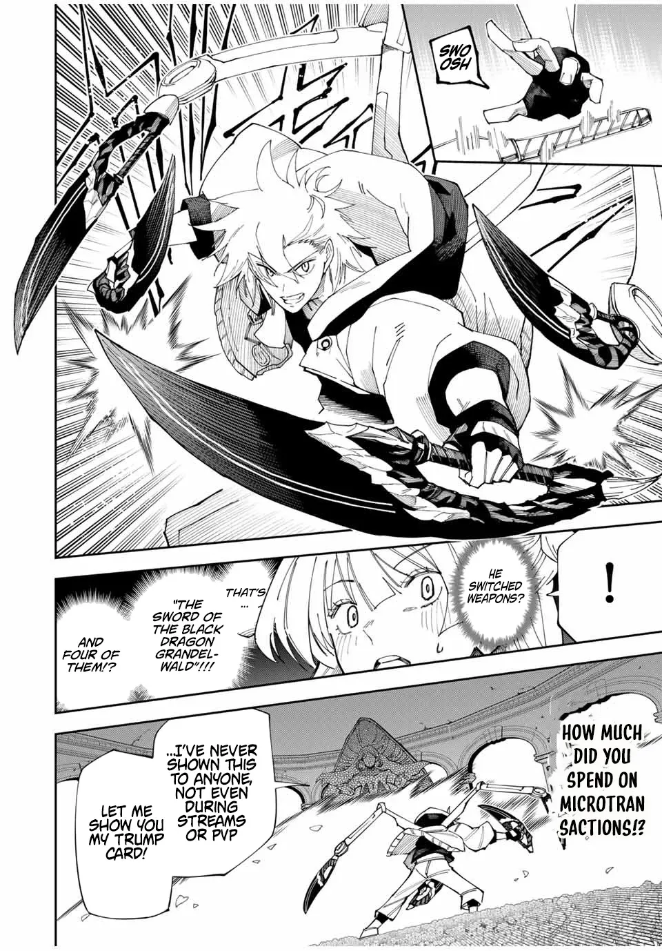 The Strongest Four Sword Style Streamer: Dominating with a Soon-to-be-Discontinued Combat Class in a VR Game Setting Reflected in the Real World Chapter 1 page 46 - 