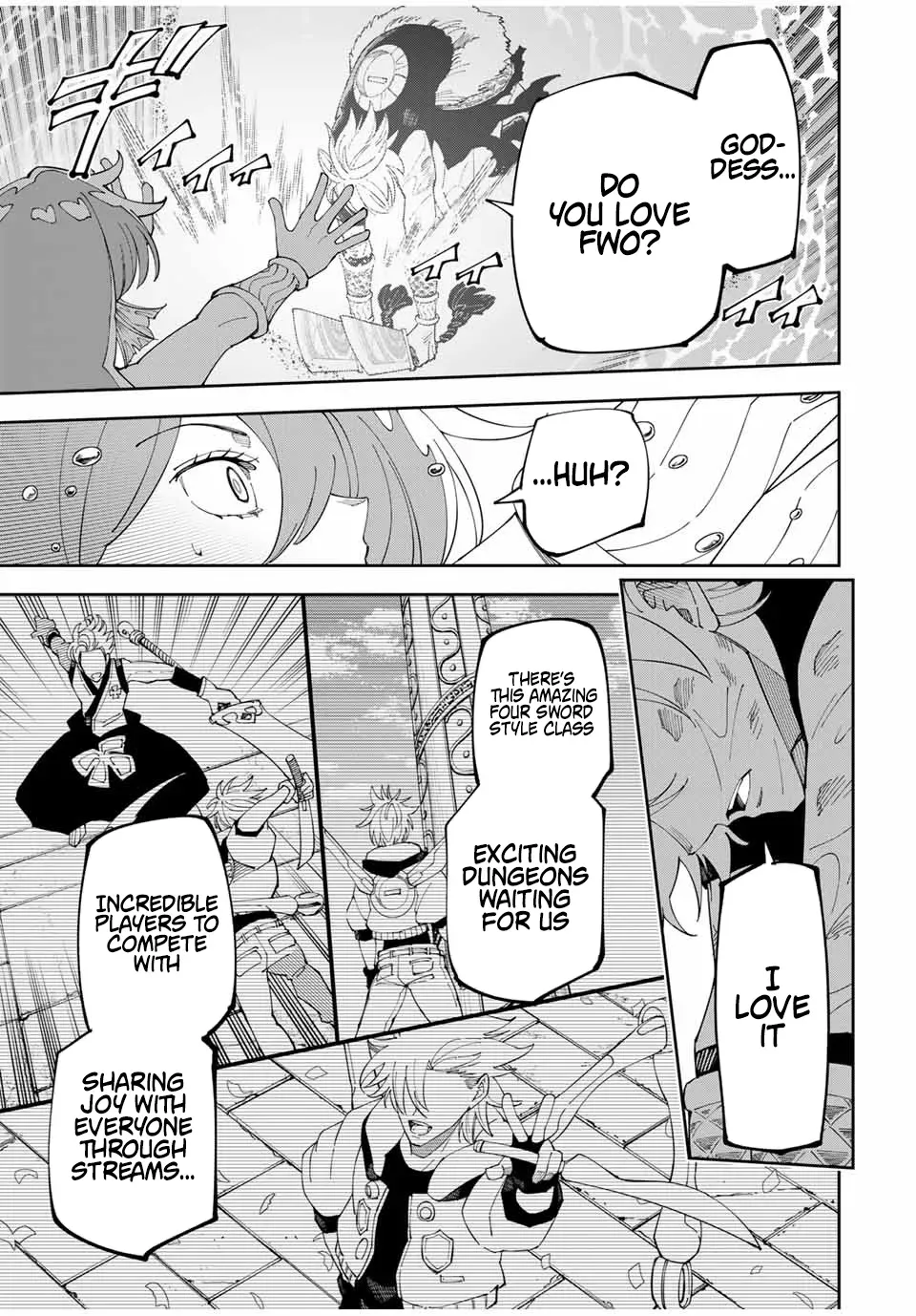 The Strongest Four Sword Style Streamer: Dominating with a Soon-to-be-Discontinued Combat Class in a VR Game Setting Reflected in the Real World Chapter 13 page 17 - 