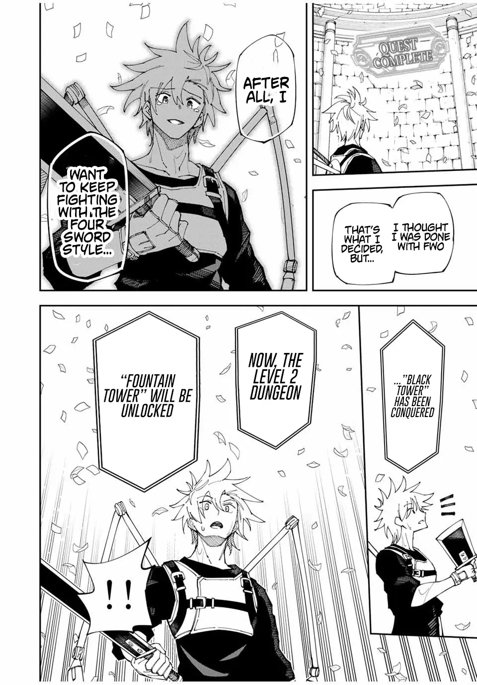 The Strongest Four Sword Style Streamer: Dominating with a Soon-to-be-Discontinued Combat Class in a VR Game Setting Reflected in the Real World Chapter 2 page 38 - 