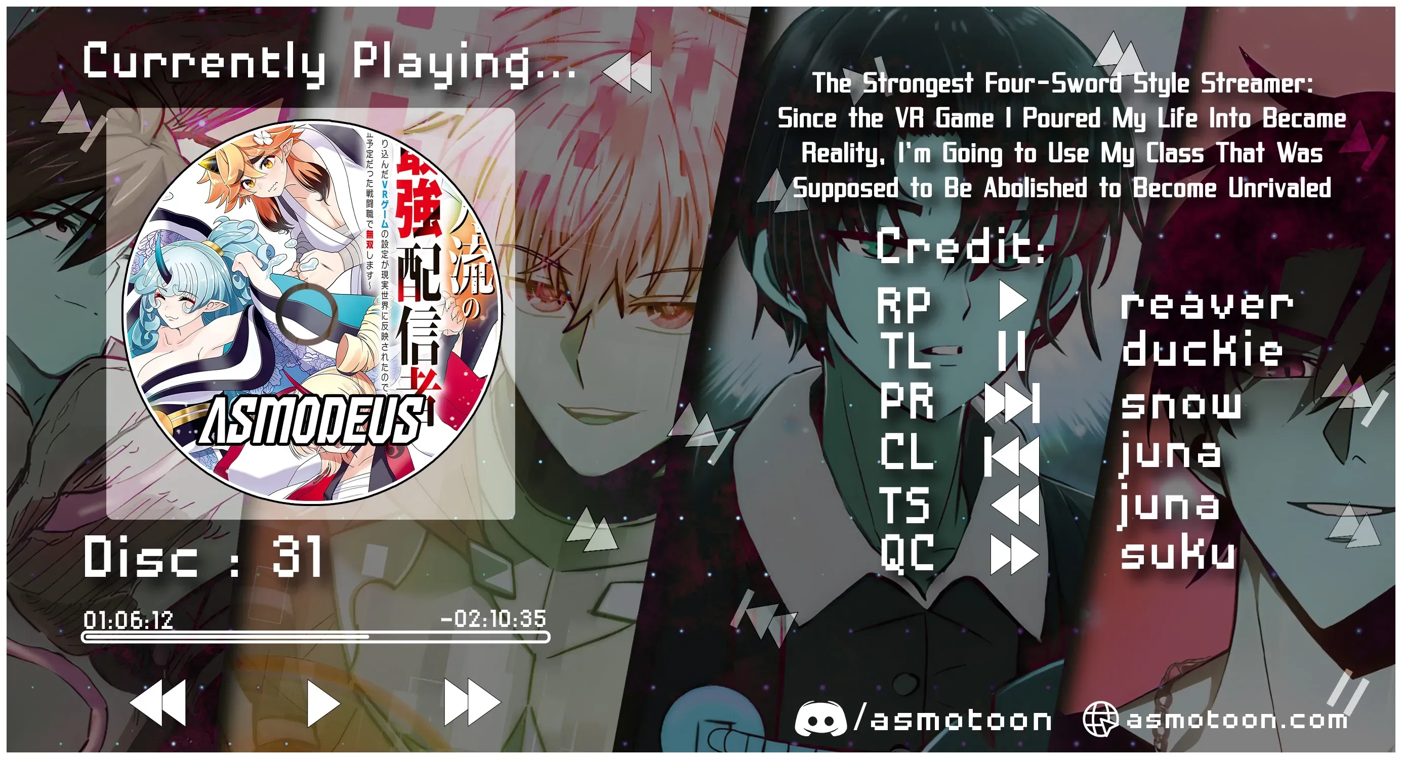 The Strongest Four Sword Style Streamer: Dominating with a Soon-to-be-Discontinued Combat Class in a VR Game Setting Reflected in the Real World Chapter 31 page 1 - 