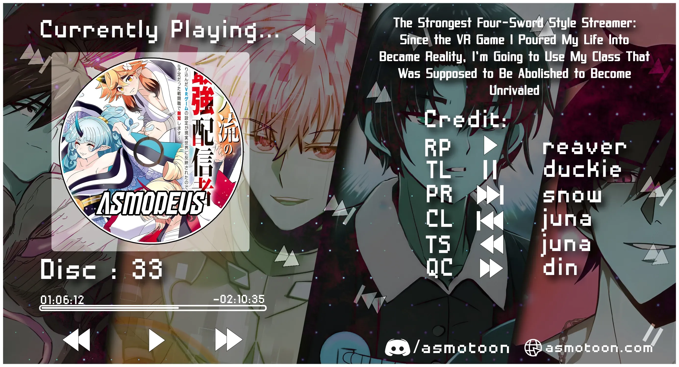 The Strongest Four Sword Style Streamer: Dominating with a Soon-to-be-Discontinued Combat Class in a VR Game Setting Reflected in the Real World Chapter 33 page 1 - 