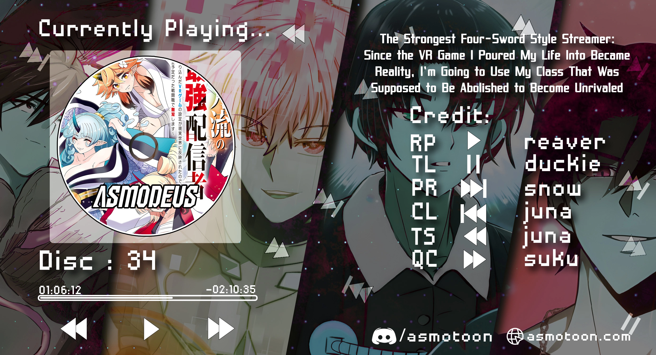 The Strongest Four Sword Style Streamer: Dominating with a Soon-to-be-Discontinued Combat Class in a VR Game Setting Reflected in the Real World Chapter 34 page 1 - 