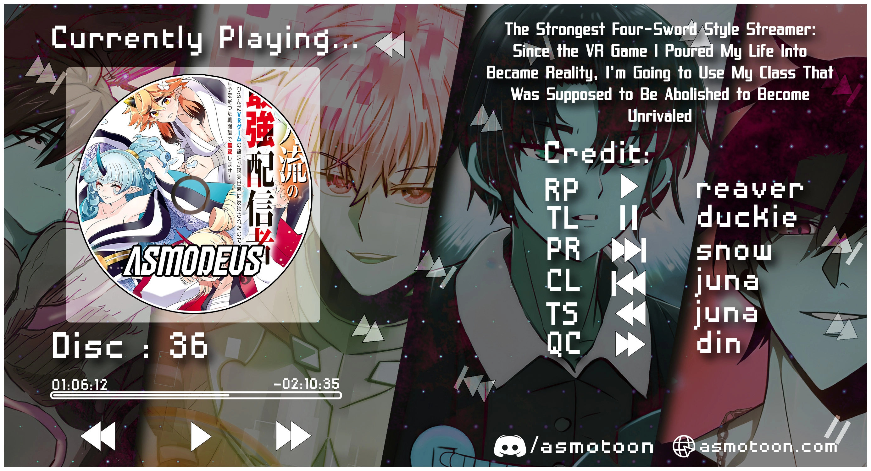 The Strongest Four Sword Style Streamer: Dominating with a Soon-to-be-Discontinued Combat Class in a VR Game Setting Reflected in the Real World Chapter 36 page 1 - 