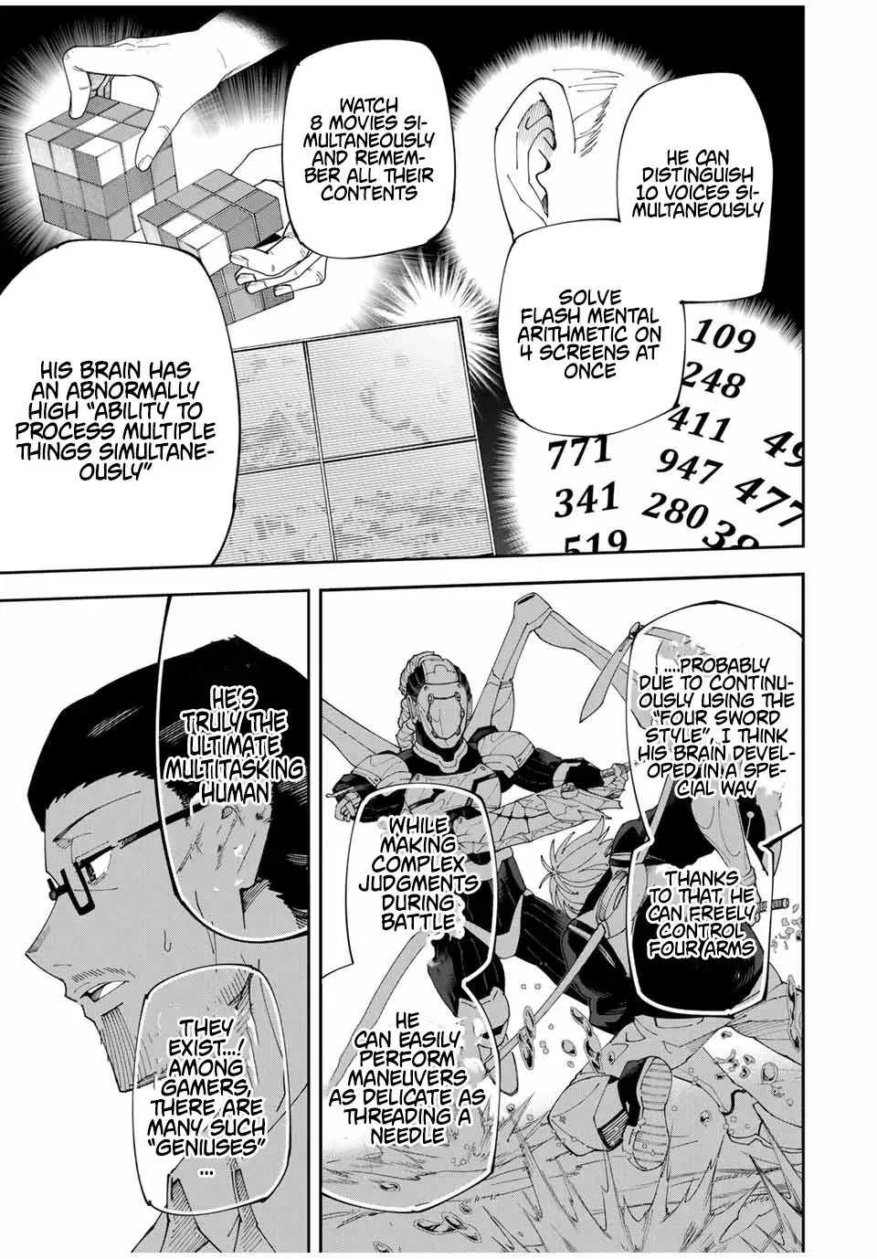 The Strongest Four Sword Style Streamer: Dominating with a Soon-to-be-Discontinued Combat Class in a VR Game Setting Reflected in the Real World Chapter 8 page 11 - 