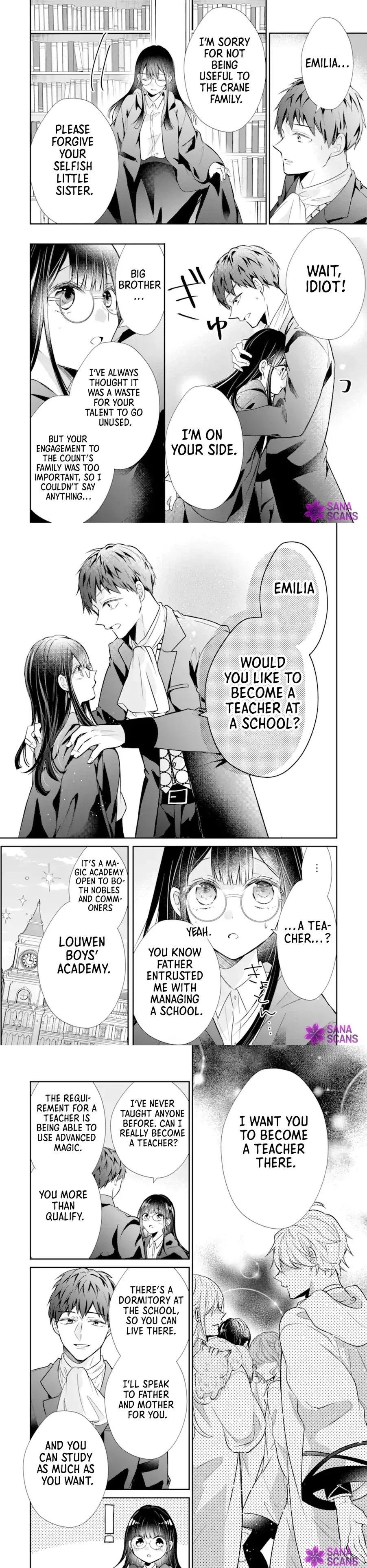 The Strongest Magic Teacher Emilia Crane Lives Freely After Her Broken Engagement. Chapter 1 page 4 - 