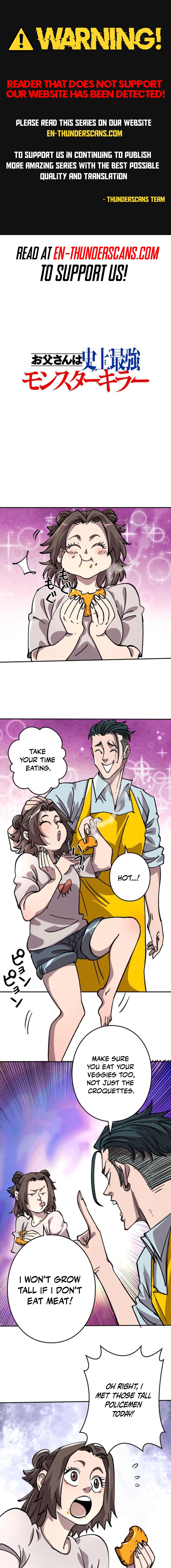 The Strongest Monster Killer Dad in History Chapter 12.8 page 1 - 