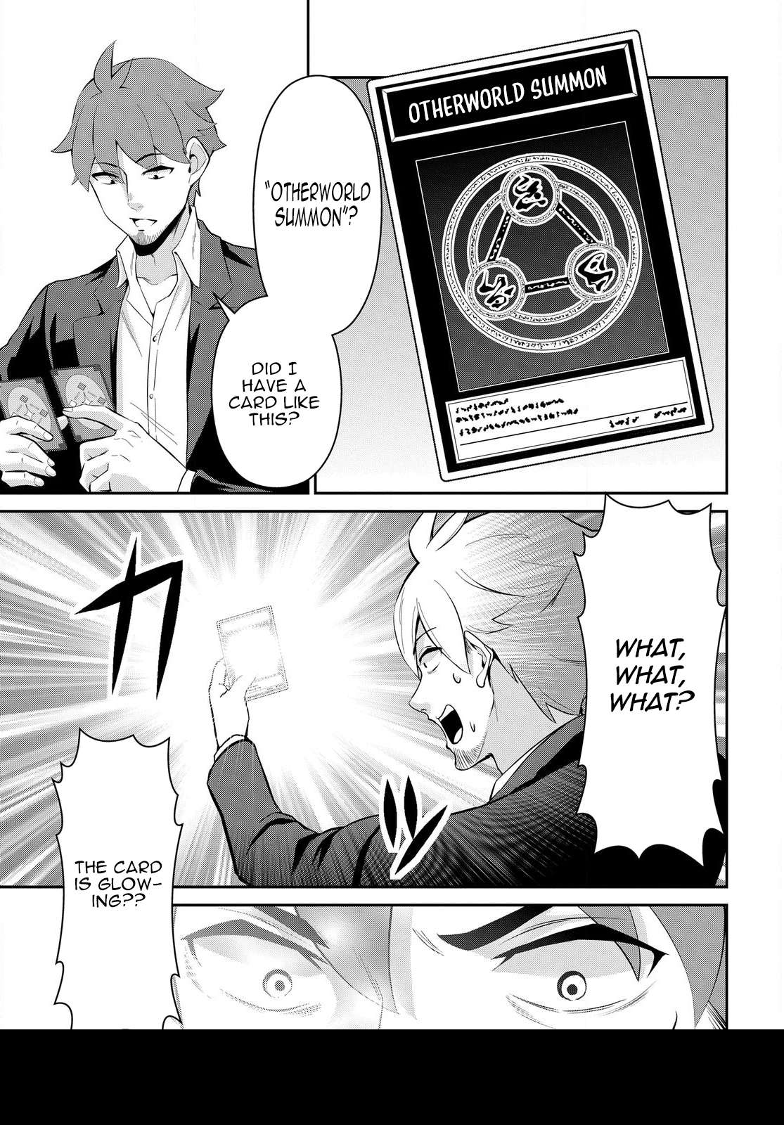 The Strongest Summoner Is a Thirty-Something Guy: The Other World Domination of a Card Gamer Whose Cards Were Disposed of by His Parents Chapter 1 page 14 - 