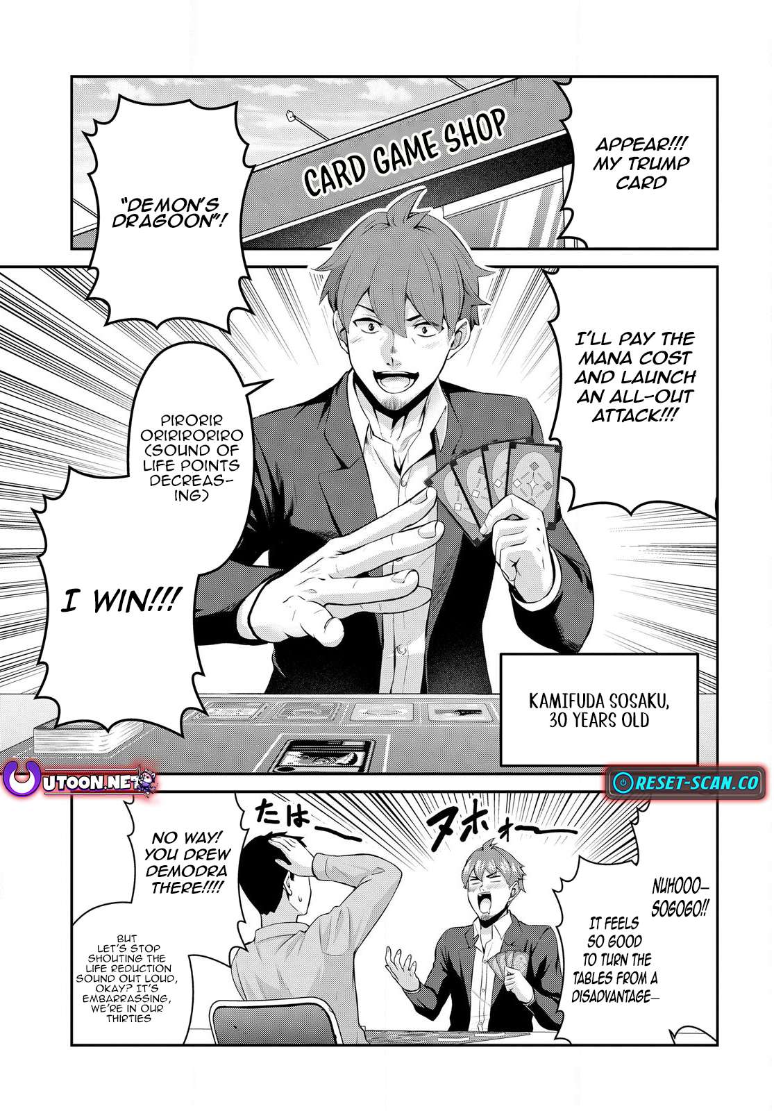 The Strongest Summoner Is a Thirty-Something Guy: The Other World Domination of a Card Gamer Whose Cards Were Disposed of by His Parents Chapter 1 page 6 - 