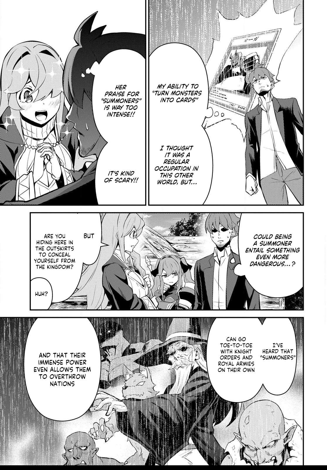 The Strongest Summoner Is a Thirty-Something Guy: The Other World Domination of a Card Gamer Whose Cards Were Disposed of by His Parents Chapter 2 page 6 - 