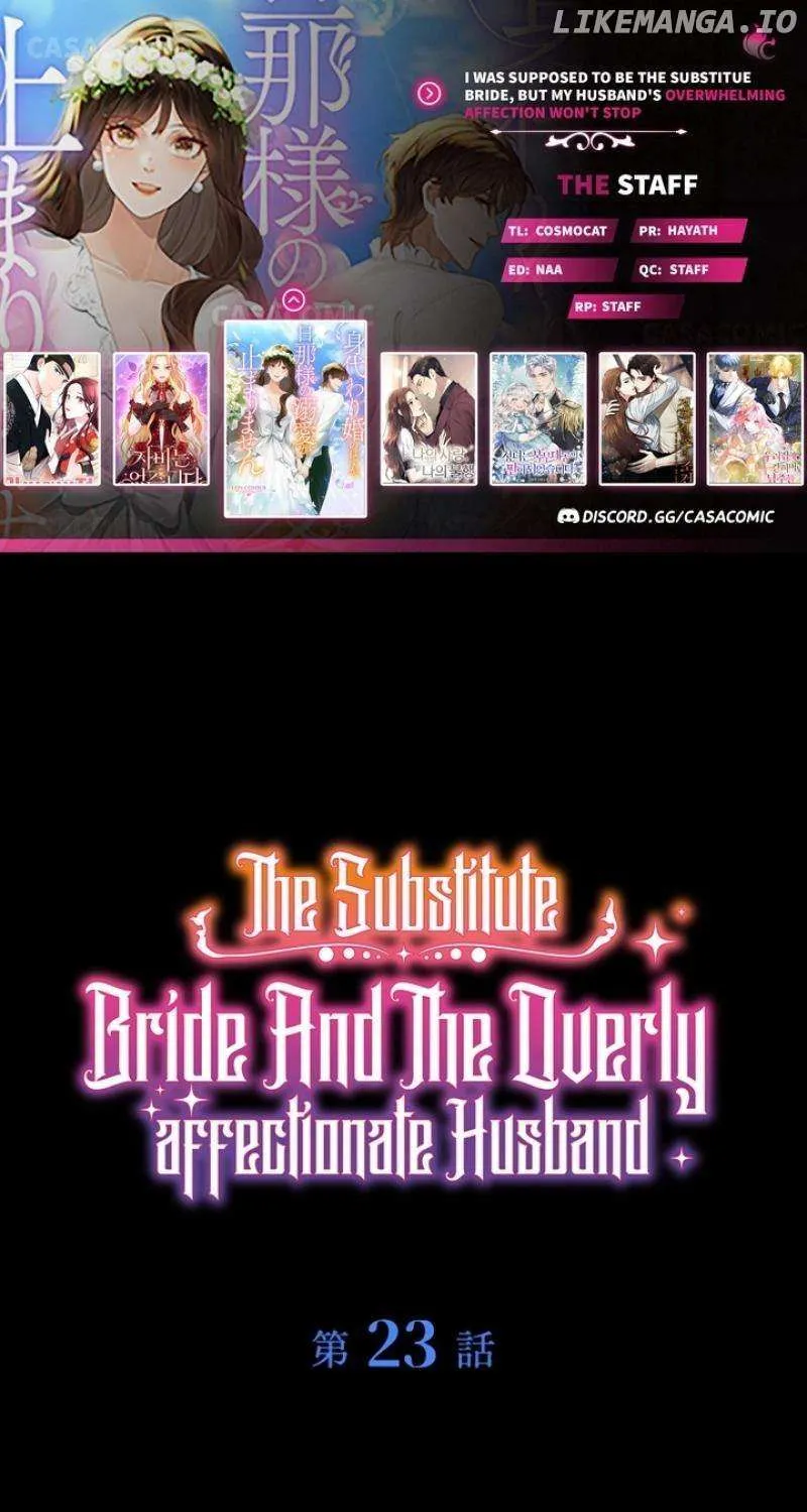The Substitute Bride And The Overly affectionate Husband Chapter 23 page 2 - 