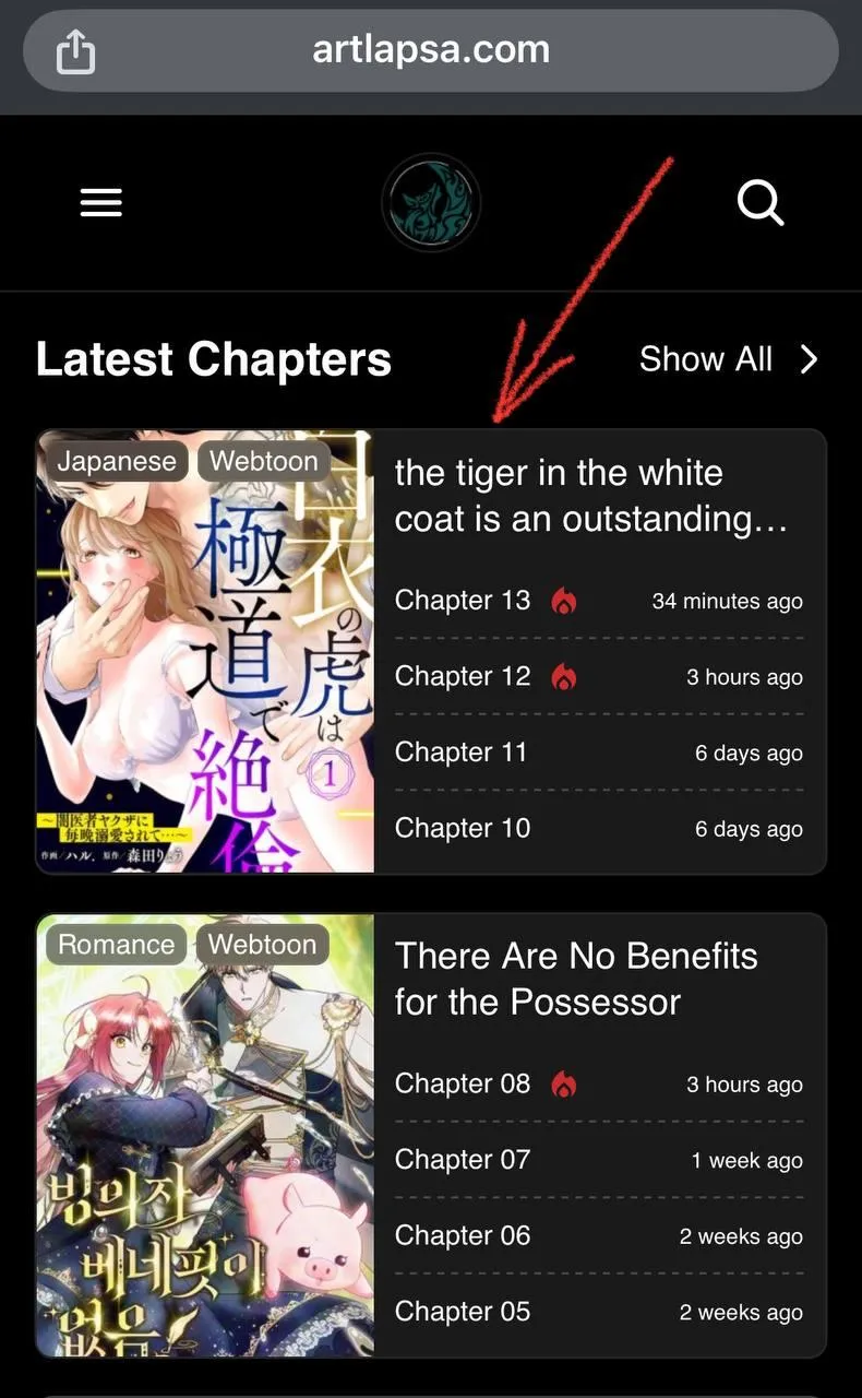 The tiger in the white coat is an outstanding yakuza Chapter 6 page 1 - 