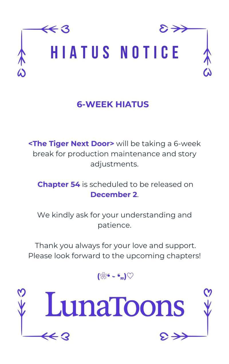 The tiger next door Chapter 53.1 page 1 - 
