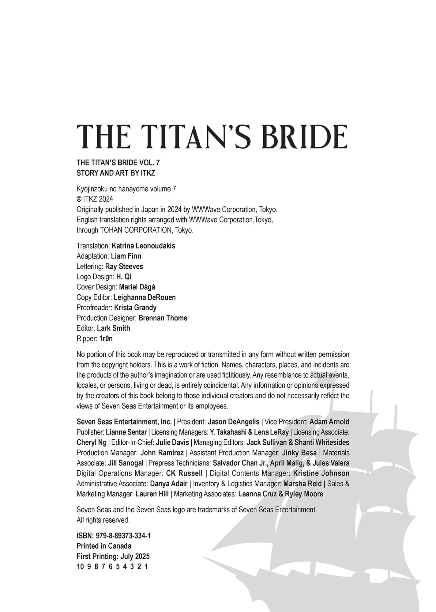 The Titan’s Bride Chapter 7.1 page 163 - 