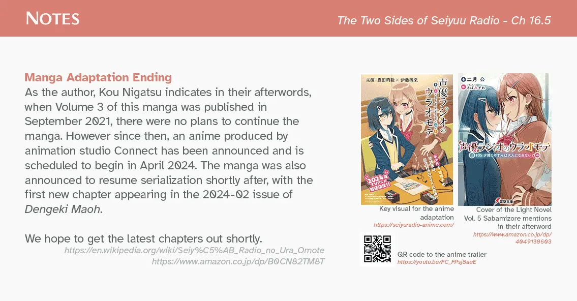 The Two Sides of Seiyuu Radio Chapter 16.5 page 39 - 