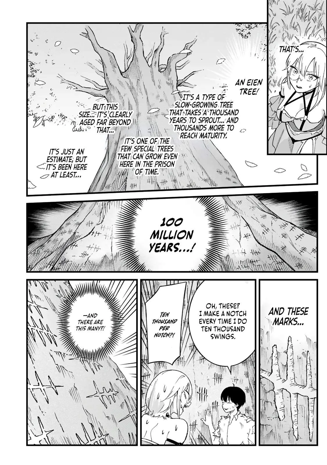The Unaware Sword Saint Who Trained for 100 Million Years: Overwhelming Another World with the All-Purpose Divine Artifact Mocked as a Mere Stick and the “Sword Demon” Persona Born from Extreme Training Chapter 2 page 5 - 