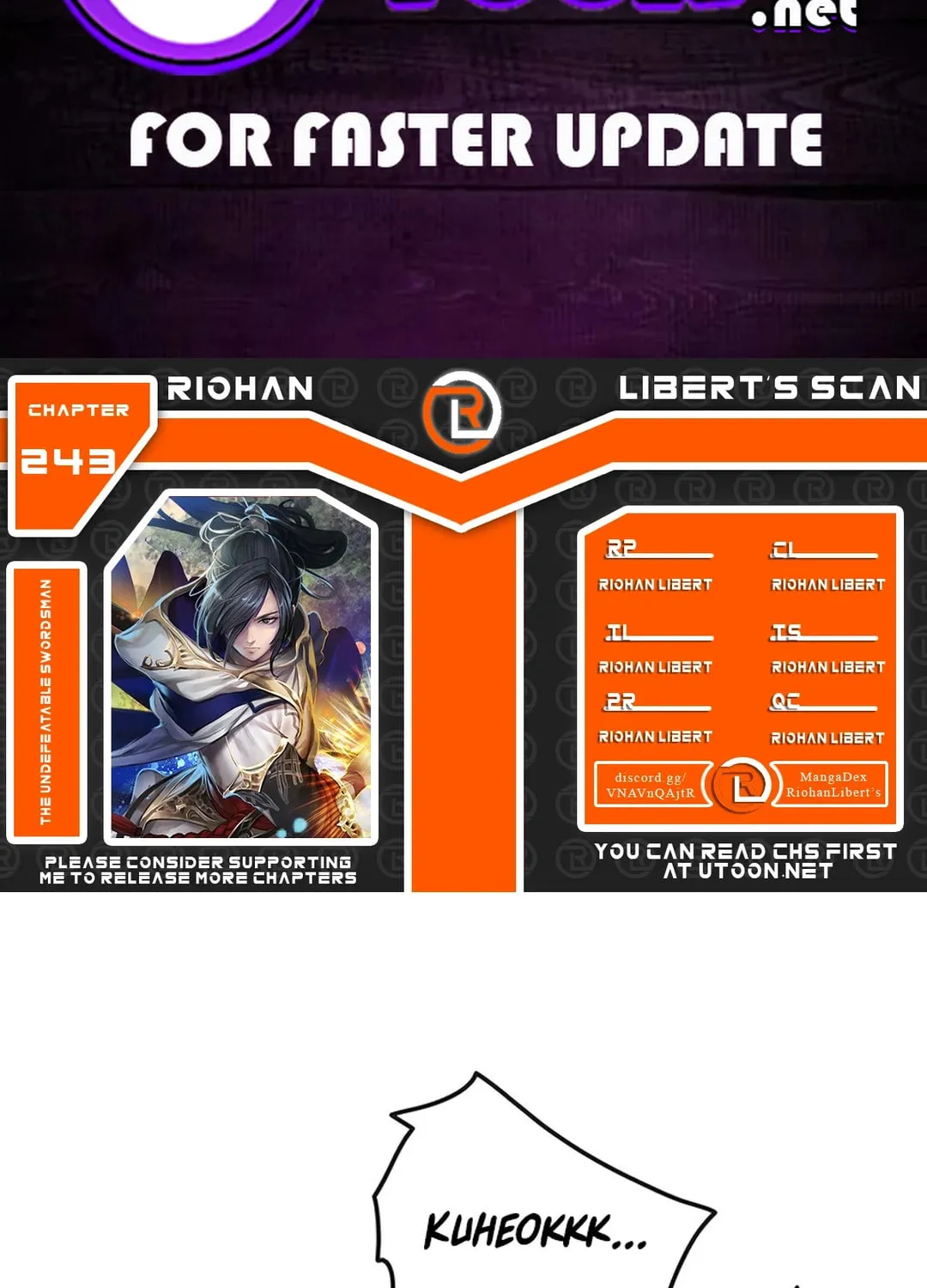 The Undefeatable Swordsman Chapter 243 page 2 - 