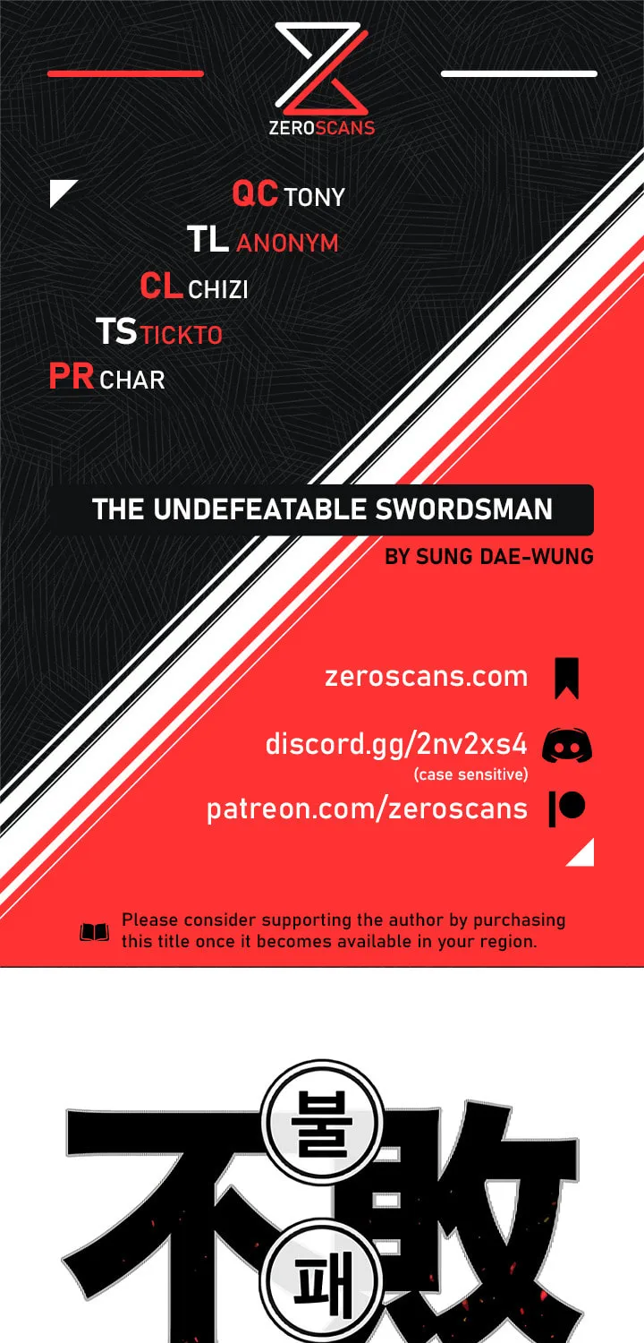 The Undefeatable Swordsman Chapter 34 page 1 - 