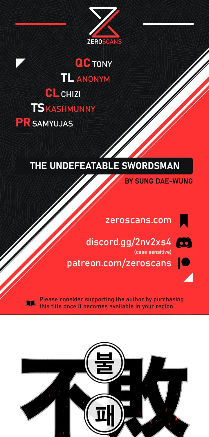 The Undefeatable Swordsman Chapter 38 page 1 - 