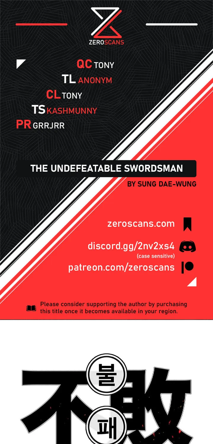 The Undefeatable Swordsman Chapter 40 page 1 - 