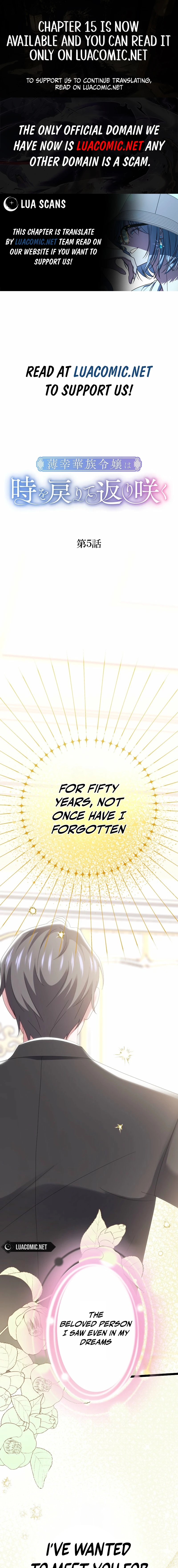 The Unfortunate Aristocratic Lady Turns Back Time and Rises Again Chapter 5 page 1 - 