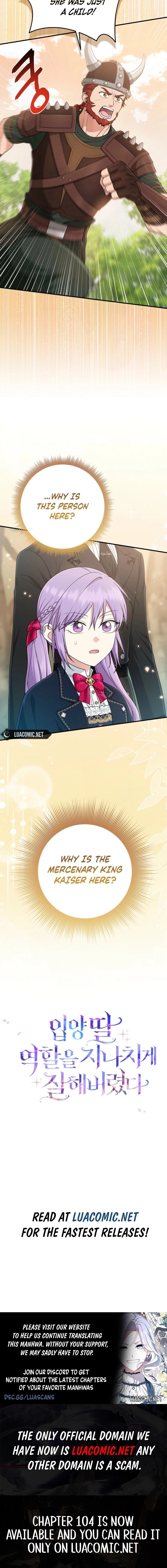 The Unintentionally Ideal Adopted Daughter Chapter 101 page 18 - 