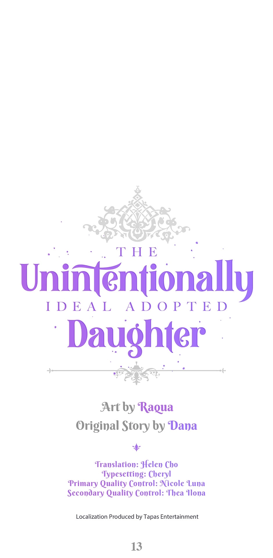 The Unintentionally Ideal Adopted Daughter Chapter 13 page 1 - 