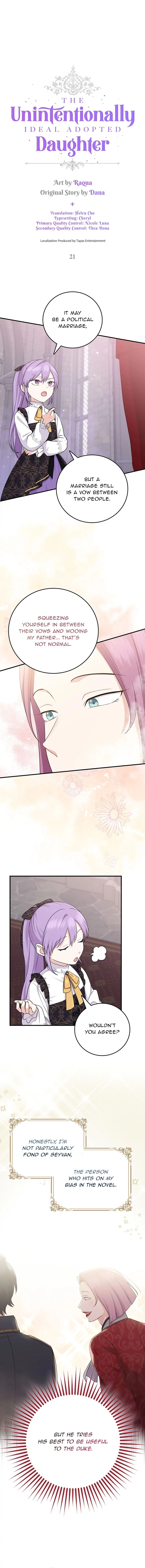 The Unintentionally Ideal Adopted Daughter Chapter 21 page 1 - 