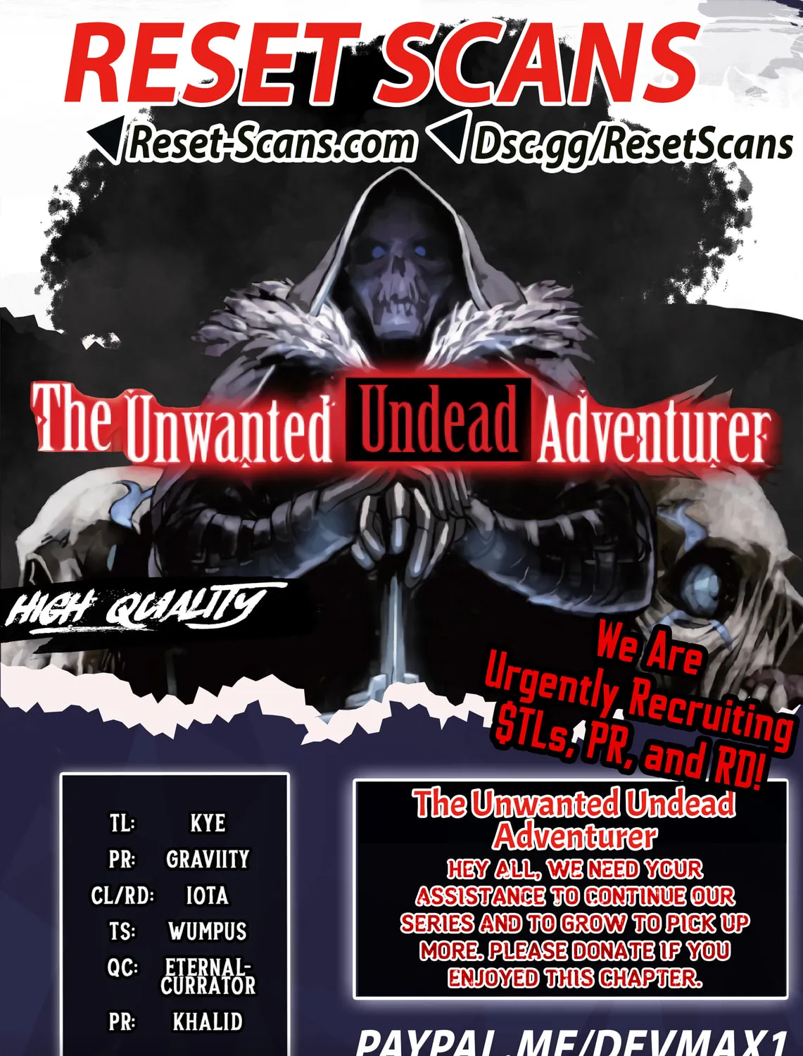 The Unwanted Undead Adventurer Chapter 40.1 page 1 - 