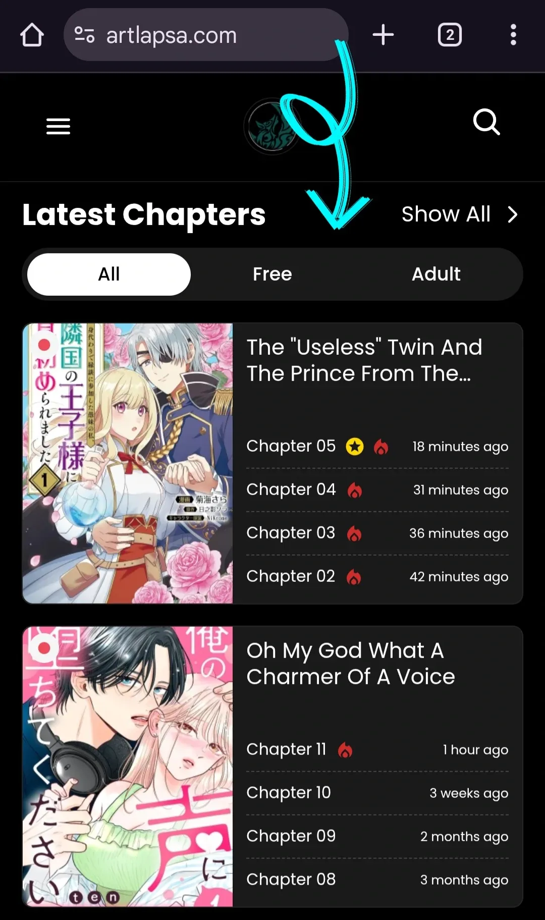 The "Useless" Twin and the Prince from the Neighboring Kingdom Chapter 2 page 1 - 