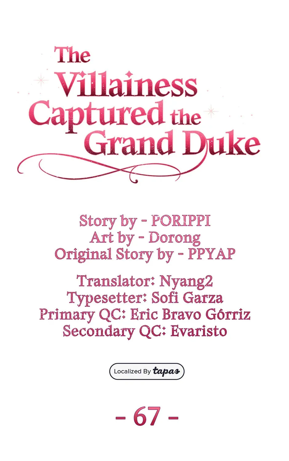 The Villainess Captured the Grand Duke Chapter 67 page 67 - 