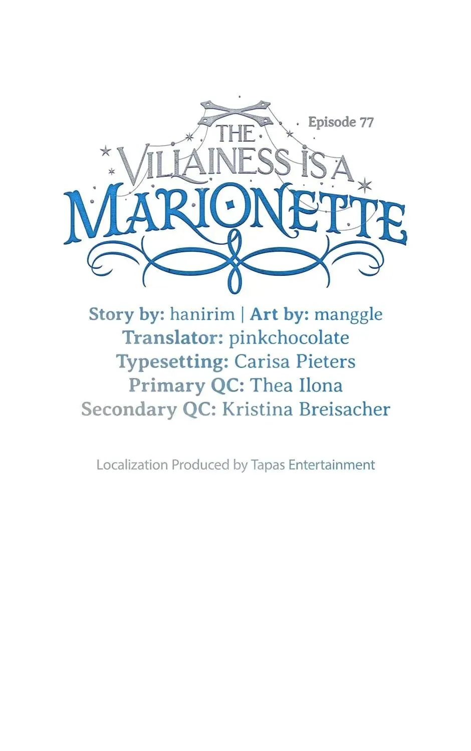 The Villainess is a Marionette Chapter 77 page 77 - 