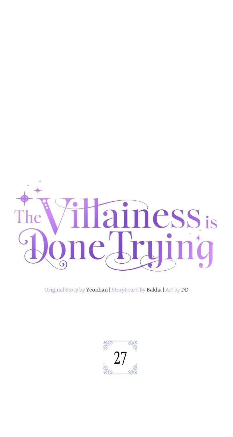 The Villainess Is Done Trying Chapter 27 page 1 - 