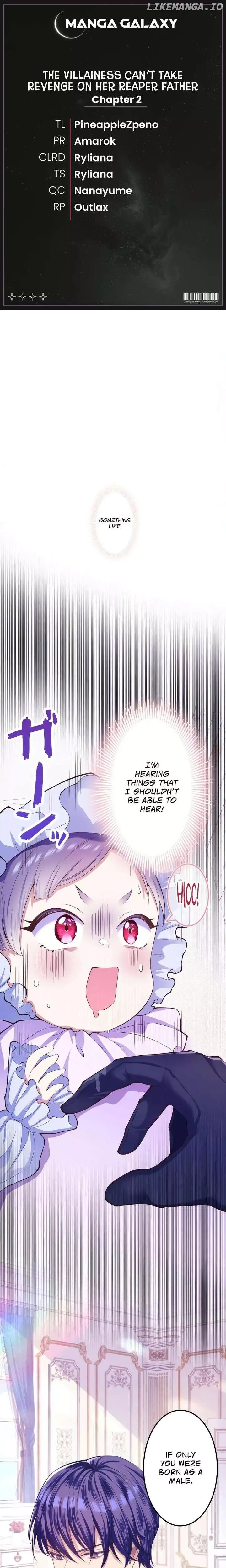 Akuyaku Reijou wa Shinigami Papa ni Fukushuu ga Shitai no ni! Chapter 2 page 1 - 