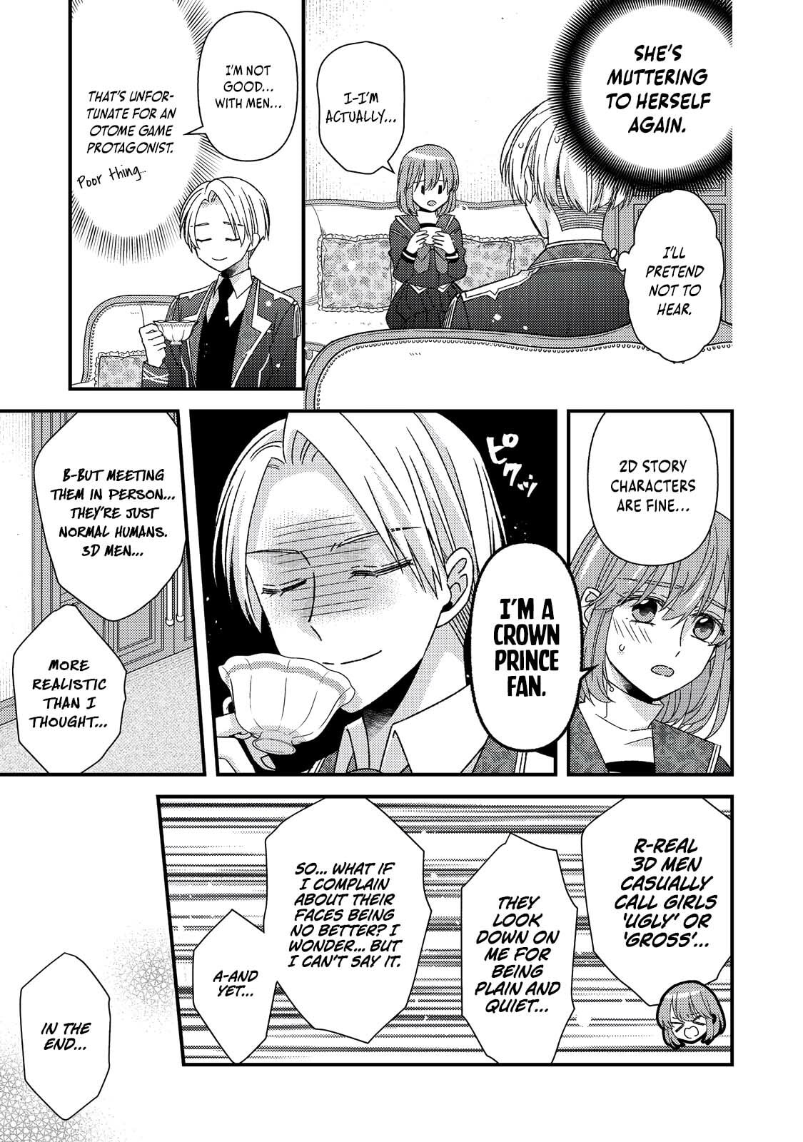 The villainess who is no better than an extra cross-dresses to be a love interest Chapter 11.1 page 12 - 