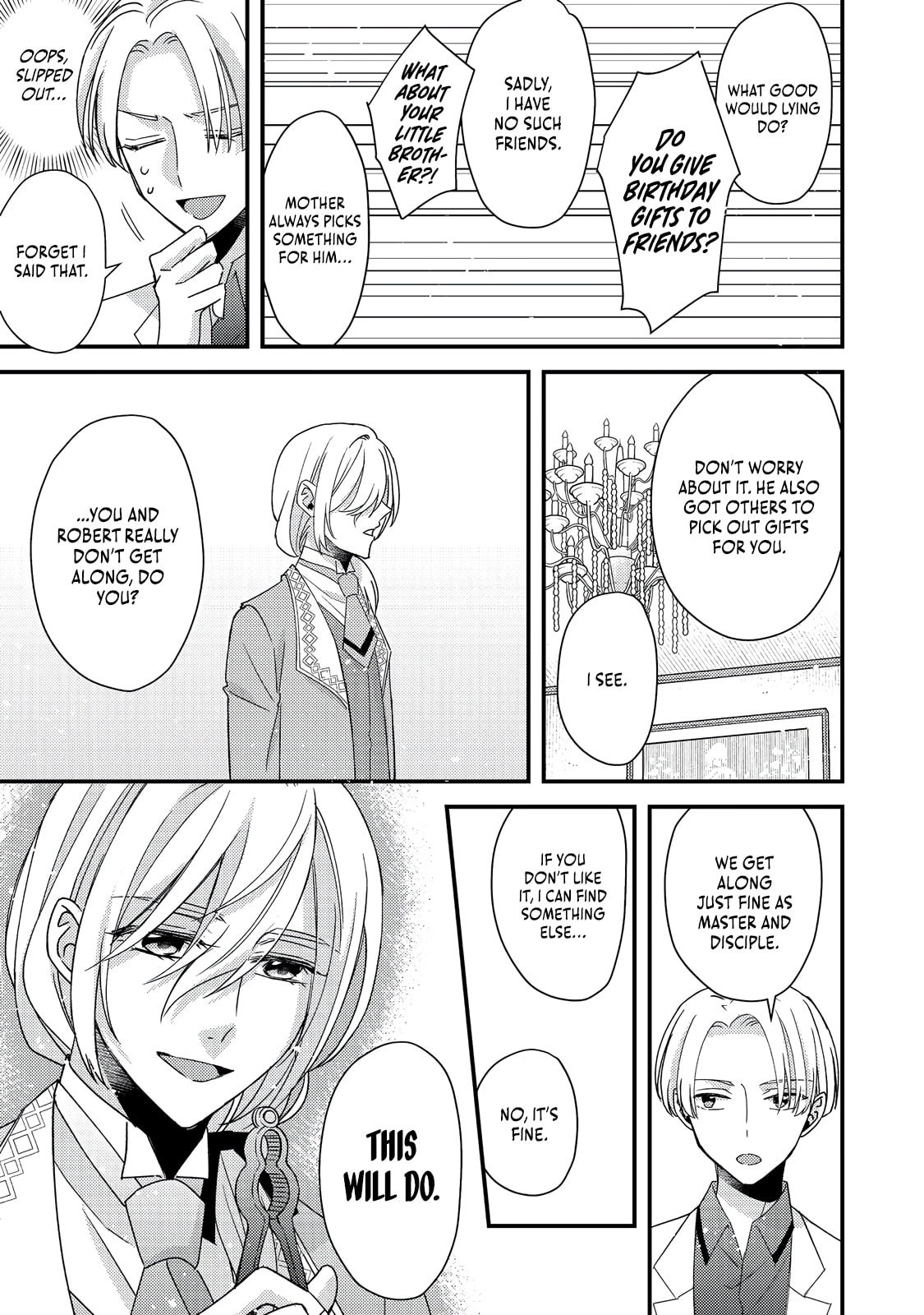 The villainess who is no better than an extra cross-dresses to be a love interest Chapter 9.1 page 12 - 