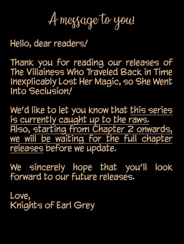 The Villainess Who Traveled Back in Time Inexplicably Lost Her Magic, So She Went into Seclusion Chapter 1.3 page 7 - 