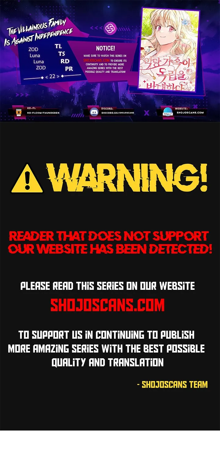 The Villainous Family Is Against Independence Chapter 22 page 1 - 