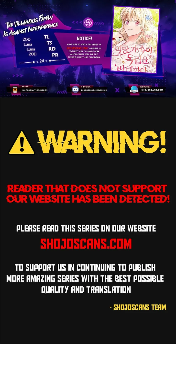 The Villainous Family Is Against Independence Chapter 24 page 1 - 