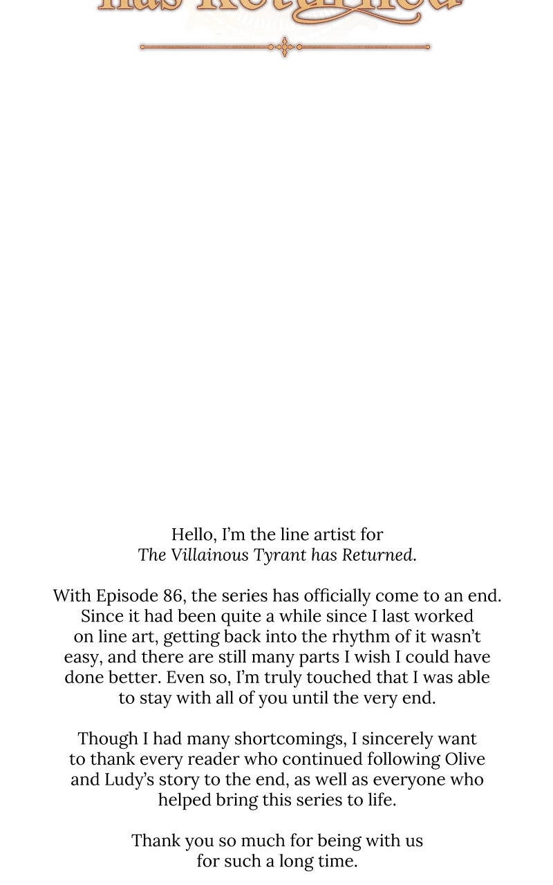 The Villainous Tyranthas Returned Afterword page 2 - 
