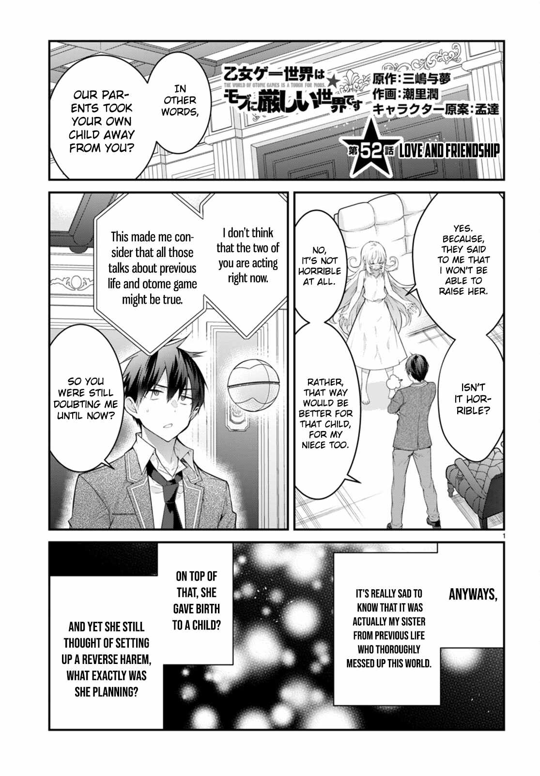 The World Of Otome Games Is Tough For Mobs Chapter 52 page 1 - 