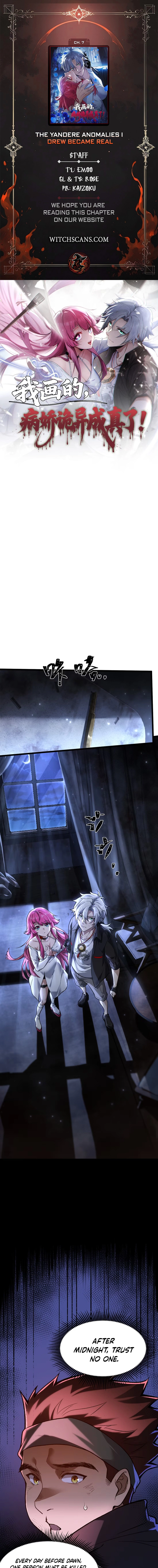 The Yandere Horrors I Draw Became Real Chapter 7 page 1 - 